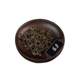 Весы чайно-кофейные портативные коричневые 0,1-100гр дерево батарея 100mAH P.L. Barbossa