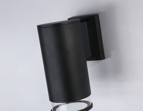 Светильник уличный настенный архитектурный ST3819 BK/CL черный/прозрачный IP54 GU10 max 35W 187*90*160