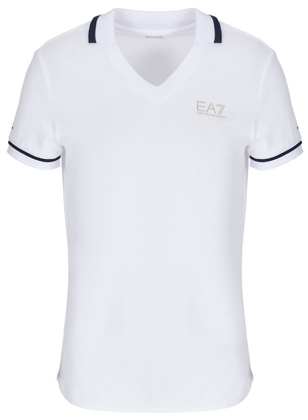 Женское поло EA7 Woman Jersey Polo Shirt - white