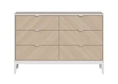 Комод Fjord 6 ящиков (белый)