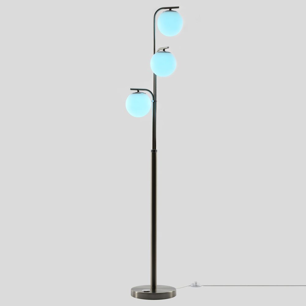 Citilux Адам Смарт CL228A931 RGB LED Умный торшер Матовый Хром