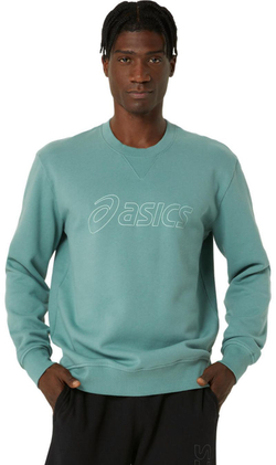 Мужская теннисная кофта Asics Sweat Shirt - зеленый