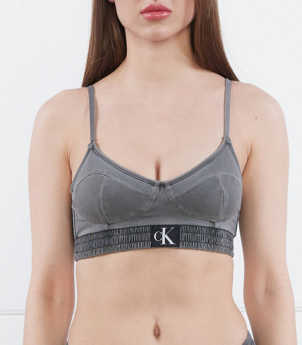 Топ бикини Calvin Klein Swimwear - серый(KW0KW01976)