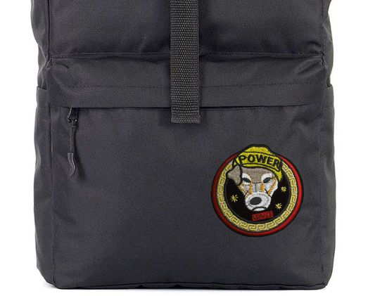 Нашивка термоаппликация на одежду и на рюкзак.Power, Собака