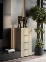 Комод Olympia для одежды, 4 ящика, цвет бежевый, габариты 45х90х40 см