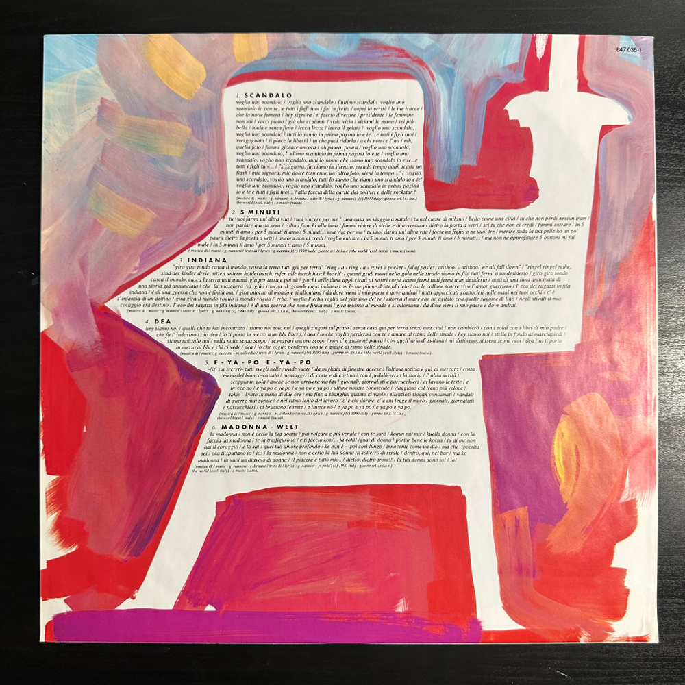 Gianna Nannini - Scandalo (Европа 1990г.)