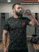 Футболка тренировочная мужская LEGENDA Миссия черная