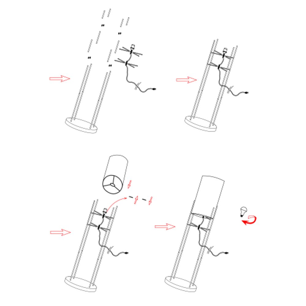 Торшер светильник Rivoli Bianca D7041-502 1 * Е27 60 Вт классика | Rivoli