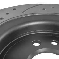 Диск тормозной задний перфорированный PRO-Line с покрытием (компл.2 шт) VOLVO S60 II/S80 II/XC70 II all 06 /Vent D=302mm GANZ GIJ06264S