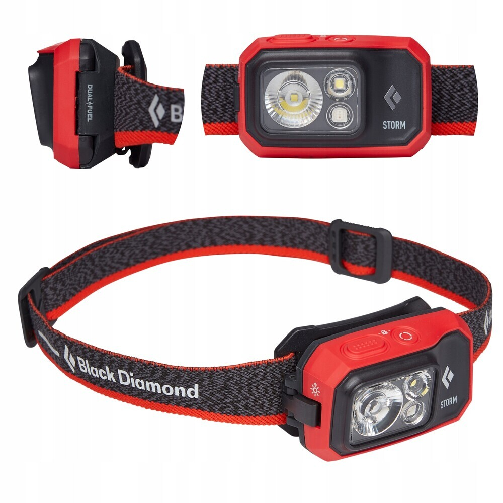 Фонарь налобный Black Diamond Storm, 450 люмен, Octane, красный (BD 6206718001ALL1)