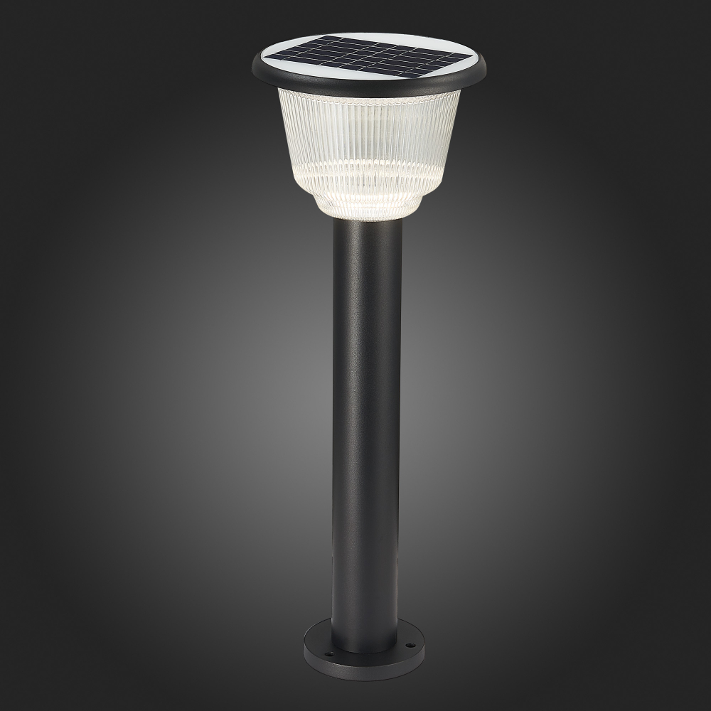 SL9502.405.01 Светильник уличный наземный ST-Luce Черный/Черный, Прозрачный LED 1*2W 3000-6000K SOLARIS