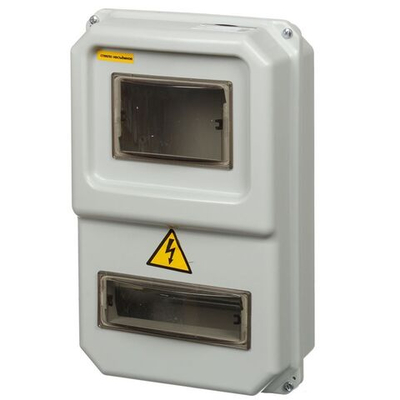 Щиток улич, ЩУРН-П-1ф-8, под 1счет,8 автом выкл, TDM, 8мод, 38.3х23.4х11.9 см, IP54, прозр дв, SQ090