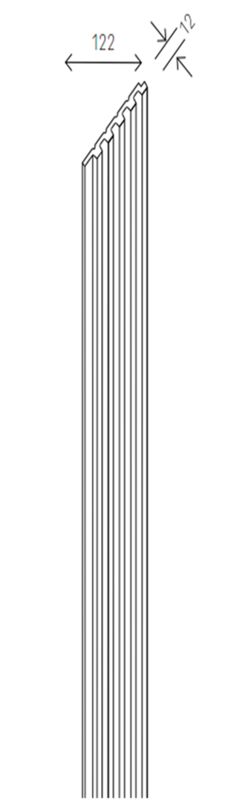 Декоративная панель LINERIO S-LINE NATURAL BLACK