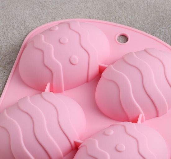 Форма для выпечки "Пасхальное яйцо", 15*12,6*2,5 см, 4 ячейки