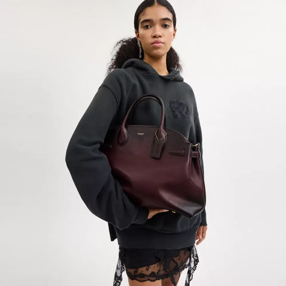 COACH СУМКА SOFT EMPIRE 40, БОРДОВЫЙ