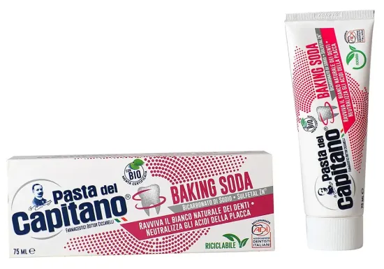 Pasta del Capitano Зубная паста Baking Soda / Для деликатного отбеливания с содой 75 мл