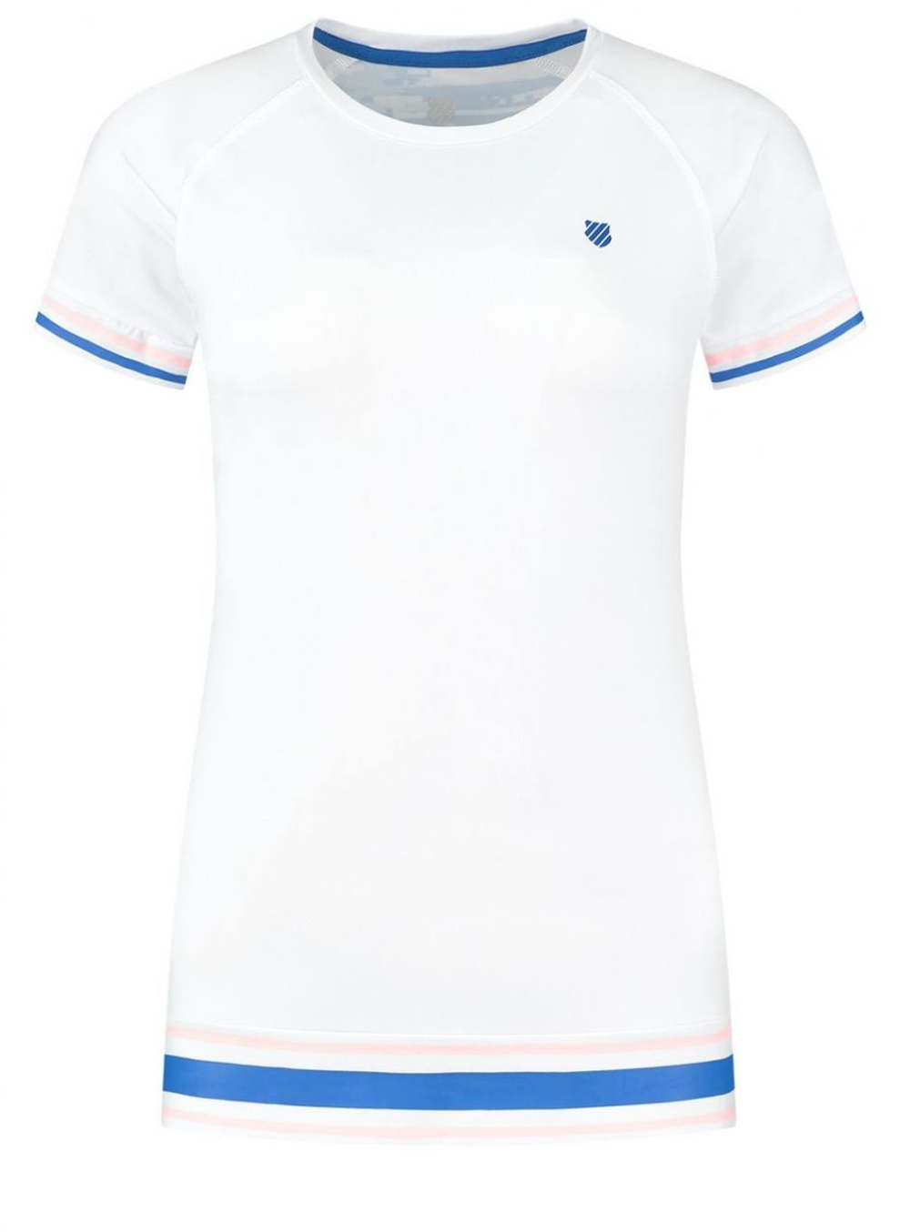 Женская теннисная футболка K-Swiss Tac Hypercourt Round Neck Top - белый