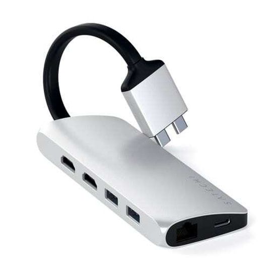 USB-хаб Satechi Type-C Dual Multimedia Adapter для Macbook