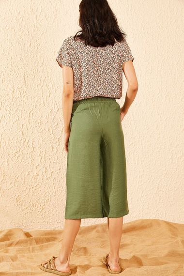 Qadın üçün xaki midi şort 10081018