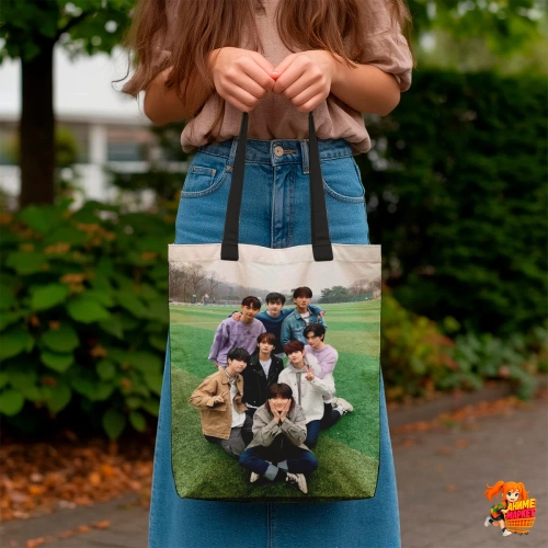 Сумка шоппер с принтом Stray Kids