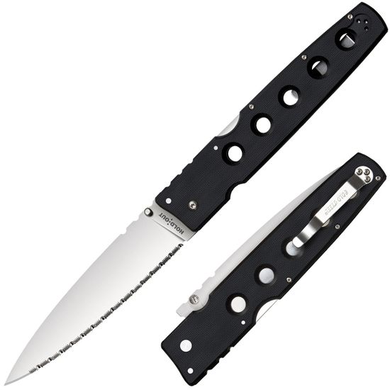 Складной нож Cold Steel 11G6S Hold Out 6" c клинком из стали CPM-S35VN, рукоять G10