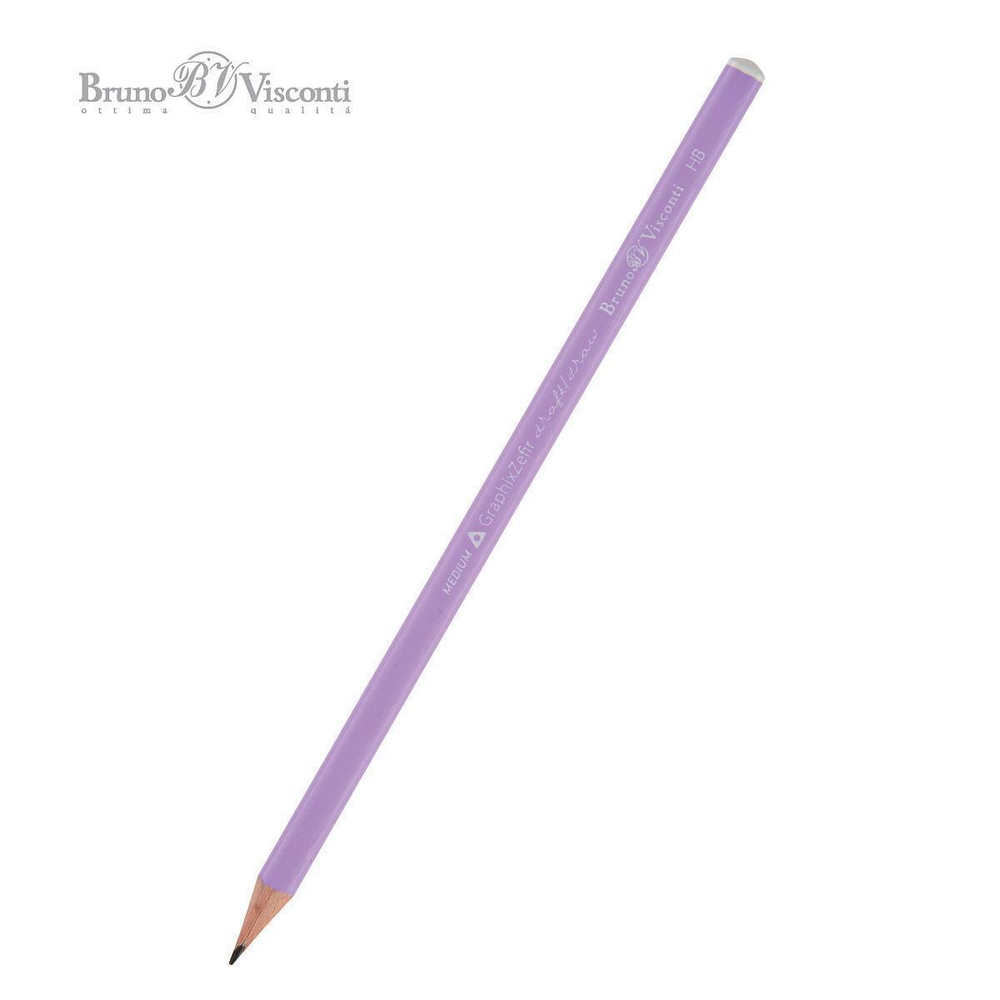 Карандаш ч/г НВ Graphix Zefir "Сиреневый" (BrunoVisconti)