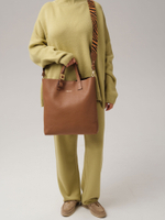 Кожаная сумка шоппер Deboro 30954 орех