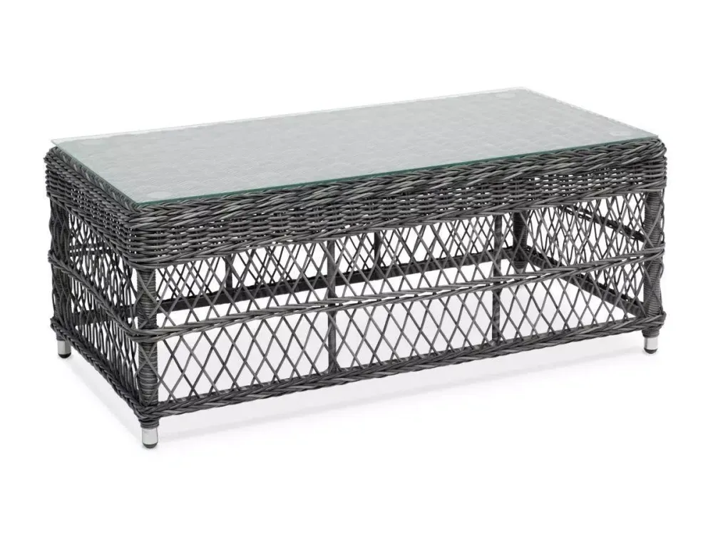 "Гранд Латте" стол журнальный из искусственного ротанга, цвет графит