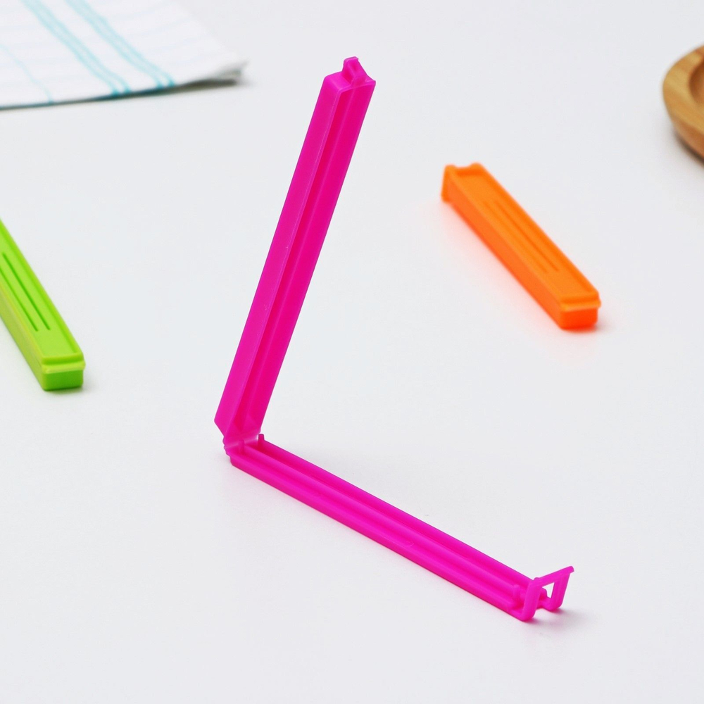 Зажимы для пакетов Доляна, 14 см, 5 шт, цвет МИКС