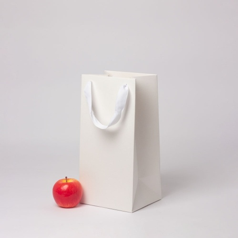 Пакет 17x35x15, белый, лента, картон VIP