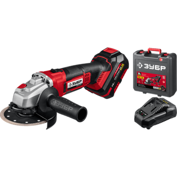 Аккумуляторная угловая шлифмашина "ЗУБР" УШМ-18-125-41