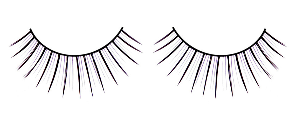 Чёрные накладные разделенные ресницы Deluxe (Цвет: черный)