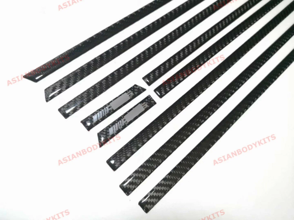 Глянцевые красные и черные молдинги с логотипом для Mercedes-Benz G-Class 2018+ (10 шт.) Мерседес Гелик гелентваген