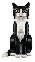Конструктор Лего Айдиас Кот 21349 | LEGO Ideas Tuxedo Cat 21349 коллекционная модель чёрно-белого кота 1710 деталей 18+