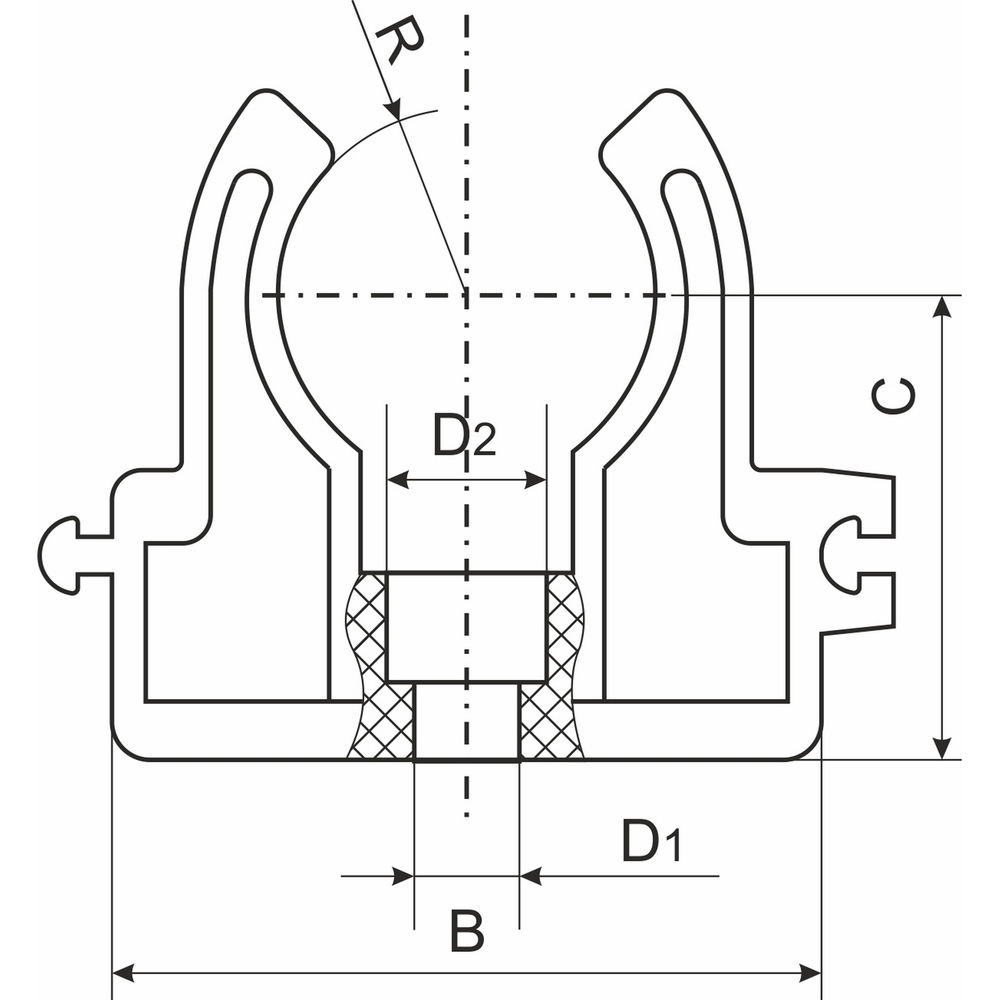 Фиксатор для трубы  16