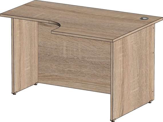 Стол эргономичный Стандарт Про дуб сонома