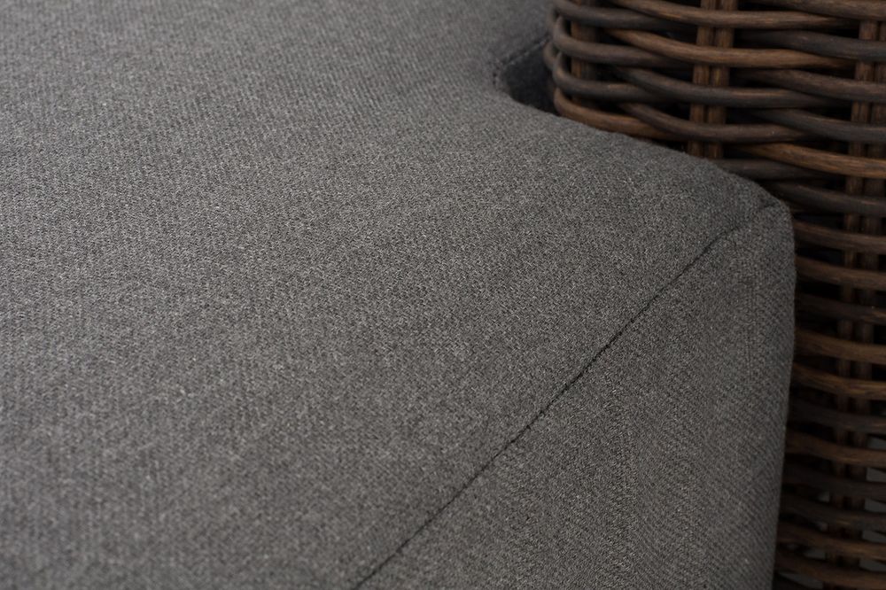 "Капри" кушетка из искусственного ротанга, цвет коричневый