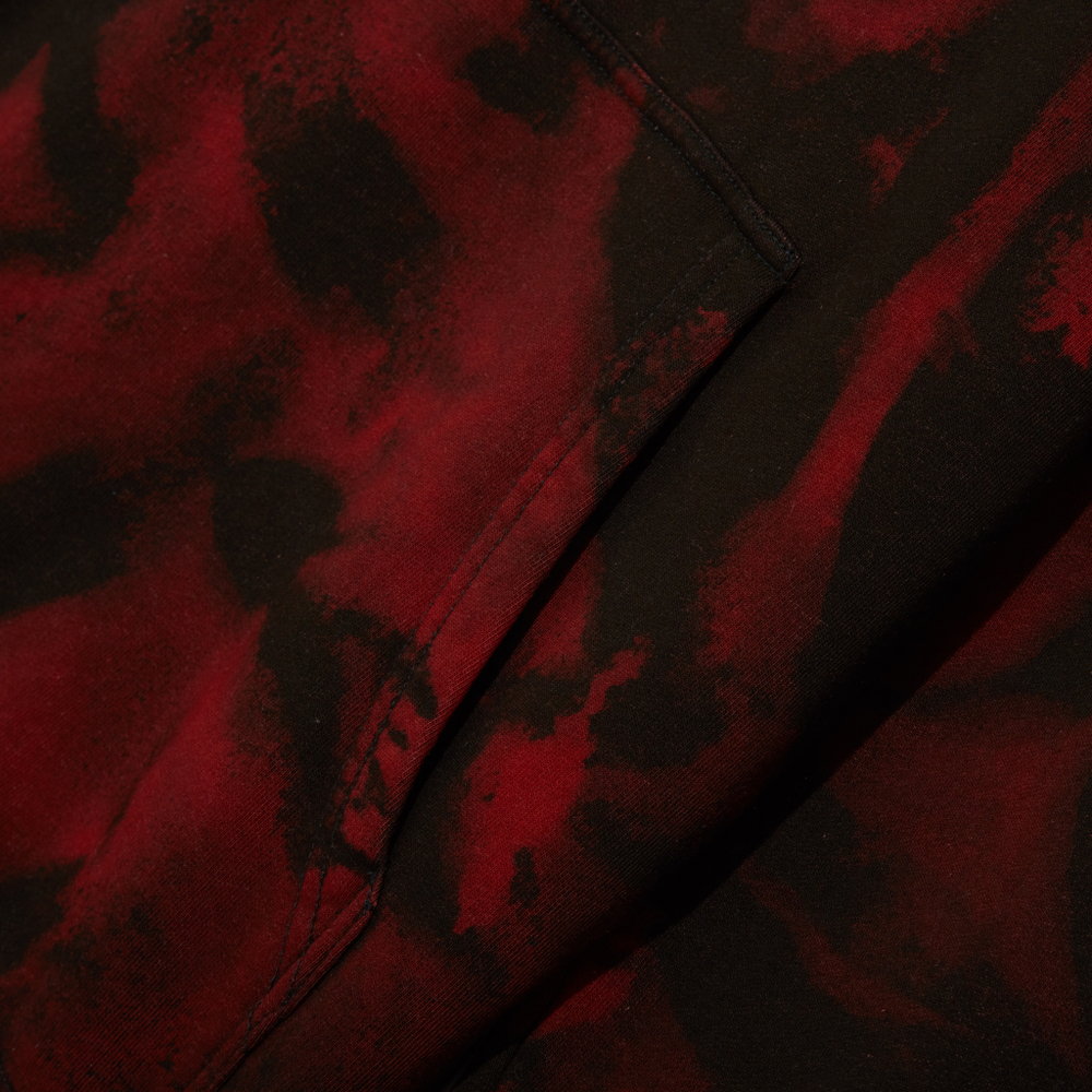 Hoodie City Camo Red/Black Patch Logo