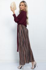 Платье Королева гофре бордо П10060 LT Collection