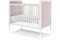 Кроватка Elit (белый, розовая ткань)