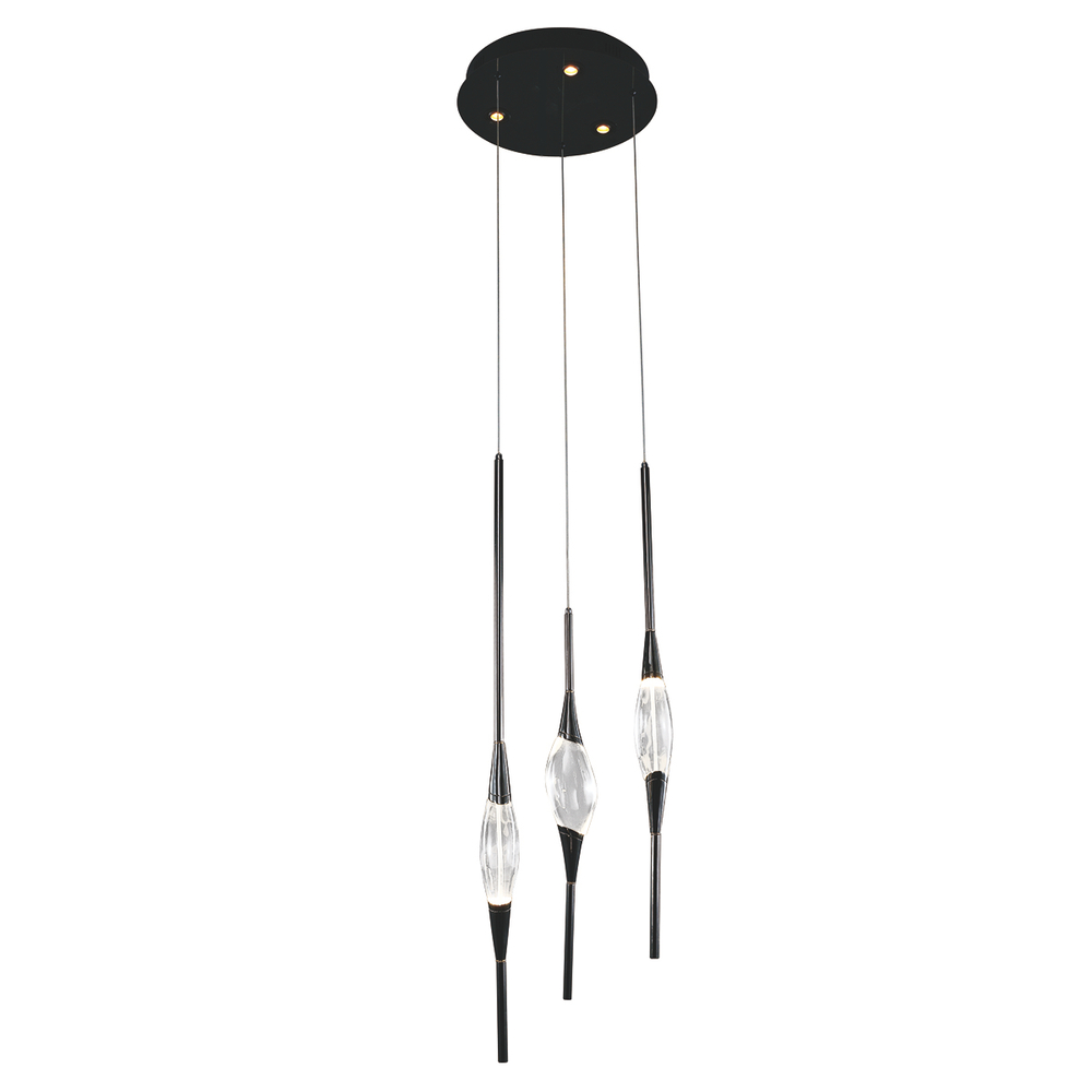 Подвесной светильник Pezzo 3 pearl black