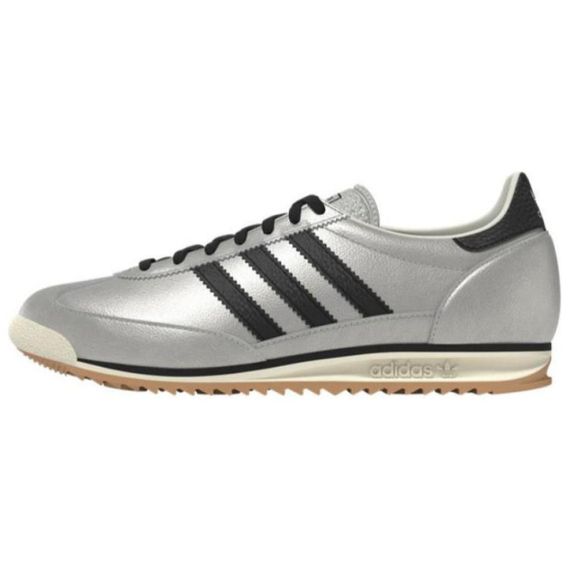 Кроссовки adidas originals SL 72, Новая коллекция, простой верх, Серебристо-черная женская