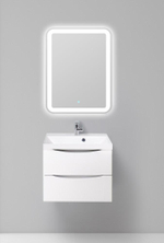 Тумба подвесная с раковиной BelBagno MARINO-700-2C-SO-BL-P