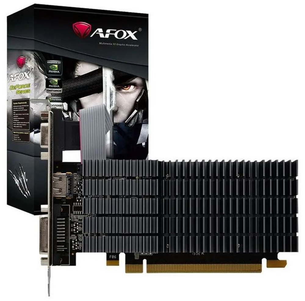 Видеокарта AFOX NVIDIA  GeForce GT 710 AF710-2048D3L5 2ГБ GDDR3, Ret