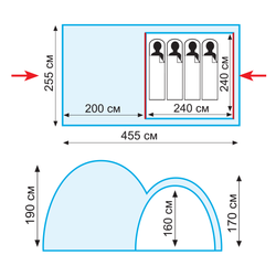Tramp палатка Sphinx 4 V2, зеленый
