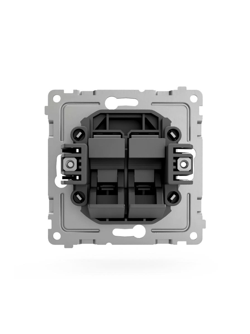 Розетка компьютерная 2-м СП Pixel RJ45 кат.5E механизм карбон TOKOV ELECTRIC TKE-PX-RC2-C14