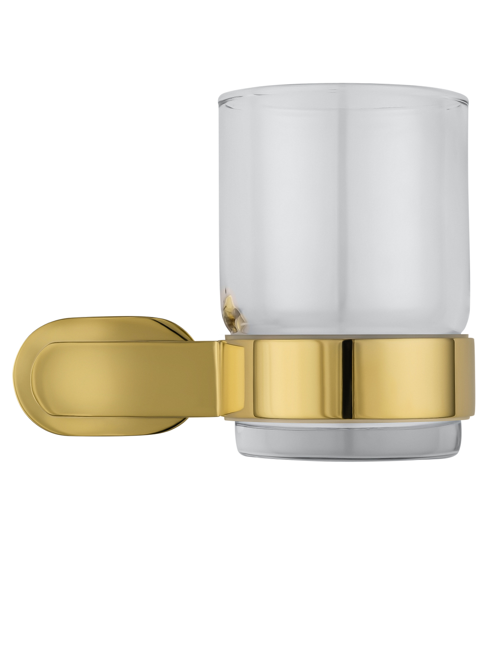 Стакан для зубных щеток с держателем WONZON & WOGHAND FIRST, Глянцевое золото (WW-8421-LG)