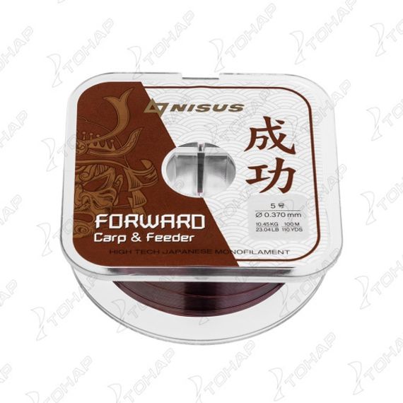 Леска FORWARD Carp &amp; Feeder brown 0,370mm/100m Nylon (N-FСF-0370-100) Nisus