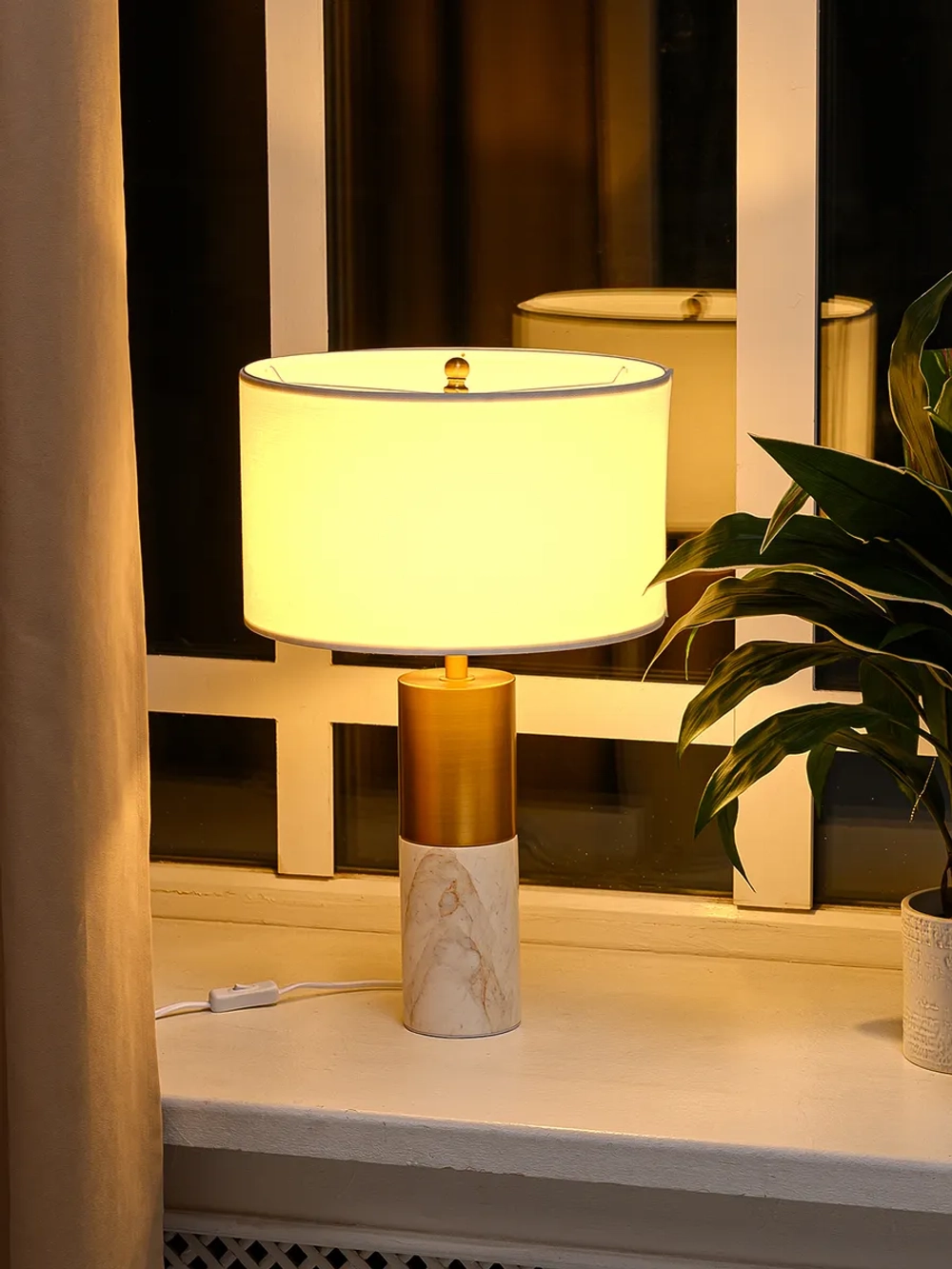 Настольный светильник интерьерный, лампа ретро