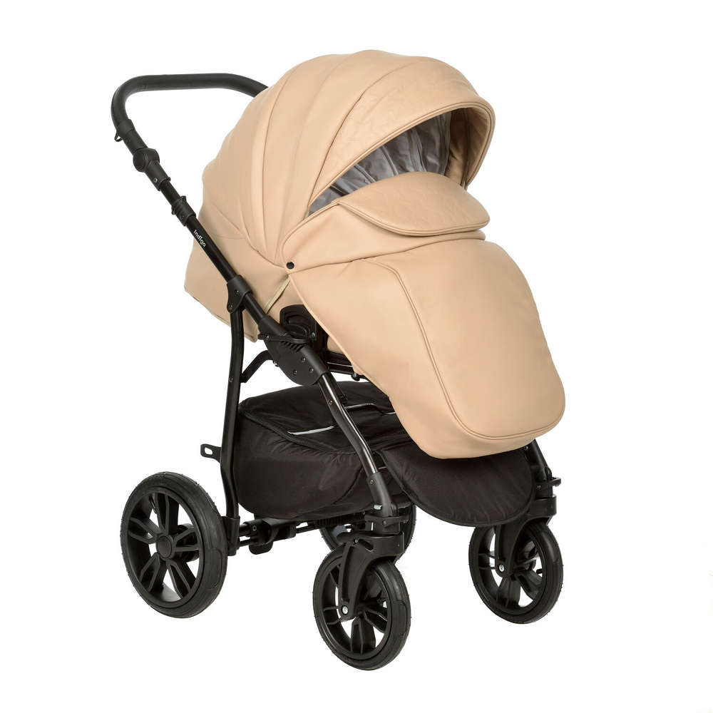 Коляска 2в1 INDIGO Special is 02 (бежевая кожа)